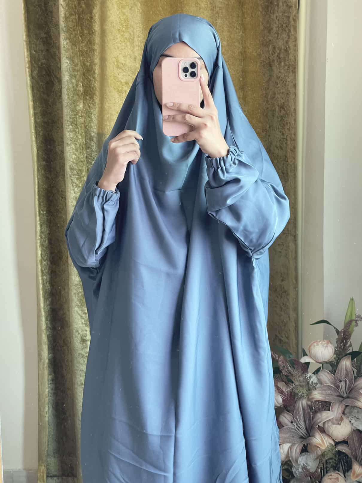 3 Piece Jilbab - Baby Blue Attires For Muslimah