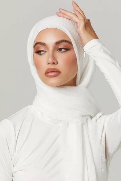 Crimps Viscose - White