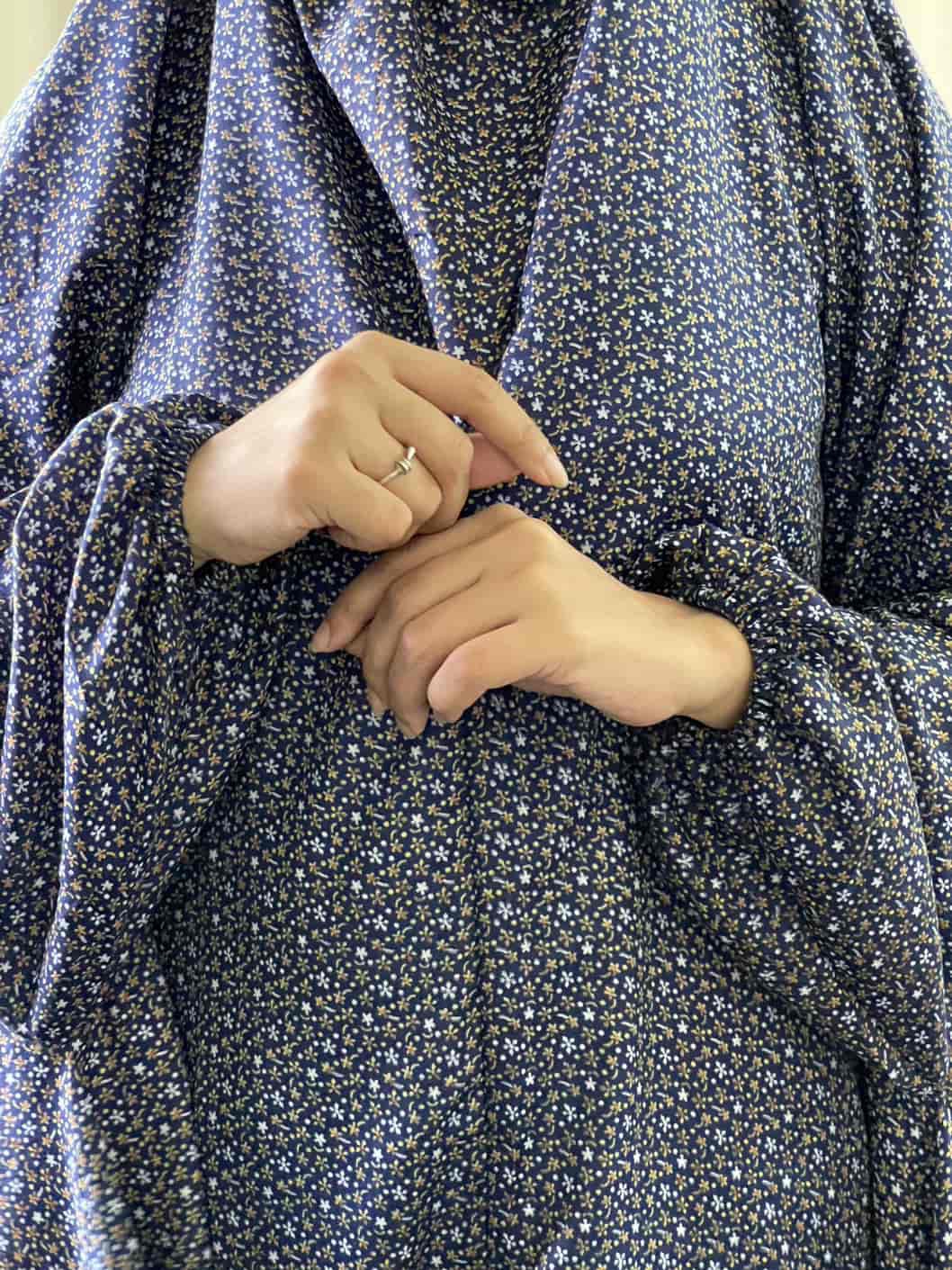 Full Coverage Namaz Chadar with Sleeves + Niqab (Mix Lawn)
