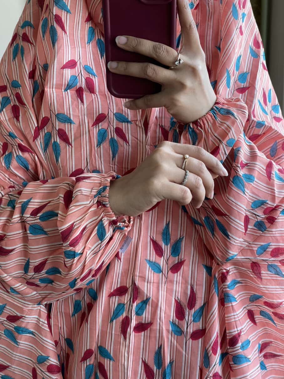 Full Coverage Namaz Chadar with Sleeves + Niqab (Pure Lawn)