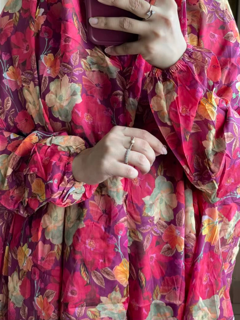 Full Coverage Namaz Chadar with Sleeves + Niqab (Pure Lawn)