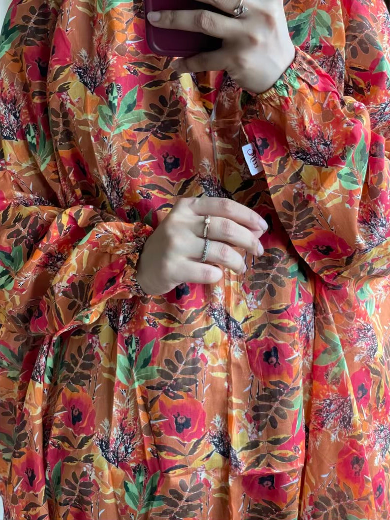 Full Coverage Namaz Chadar with Sleeves + Niqab (Pure Lawn)