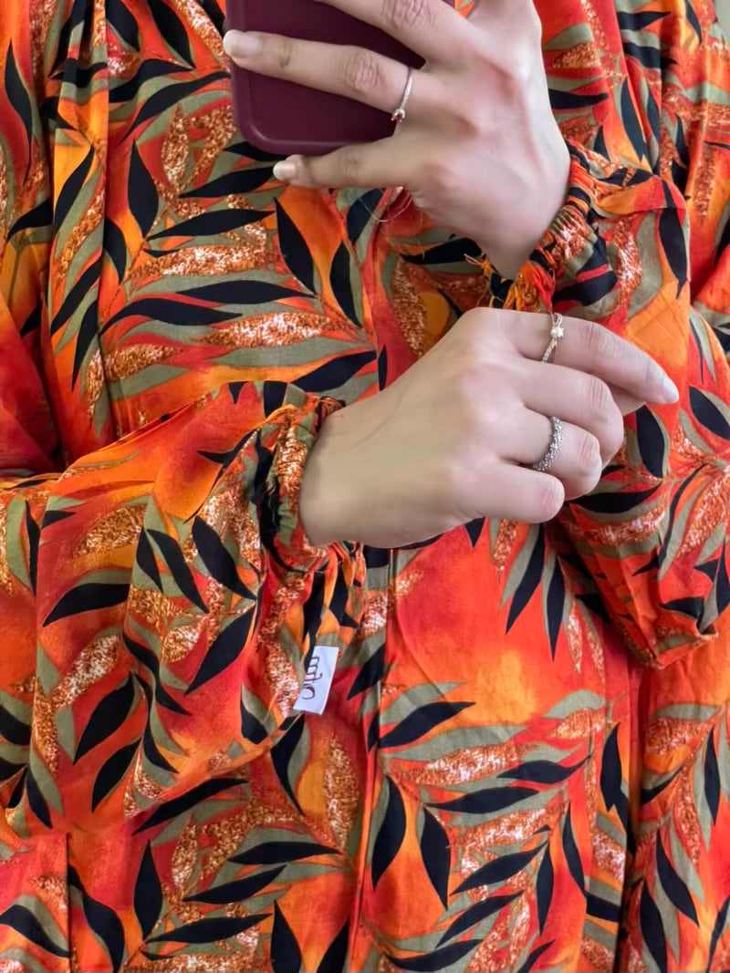 Full Coverage Namaz Chadar with Sleeves + Niqab (Linen)