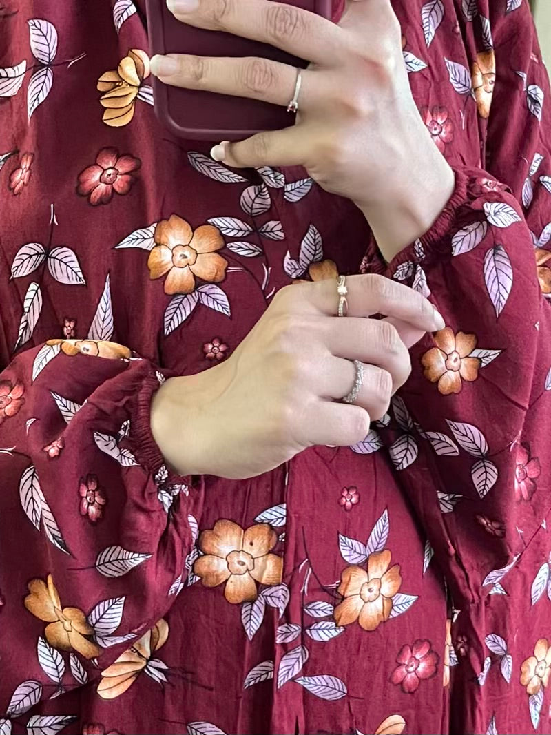 Full Coverage Namaz chadar with sleeves + Niqab (Linen)