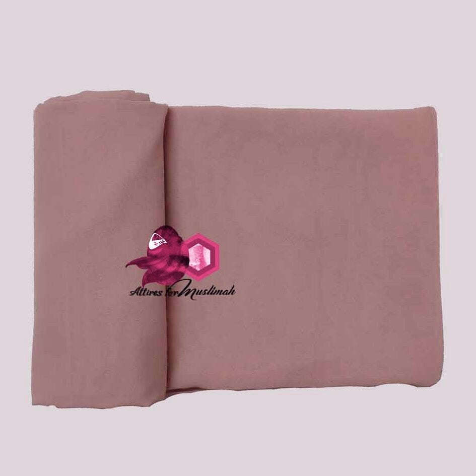 Chiffon Georgette - Chestnut Nude Attires For Muslimah