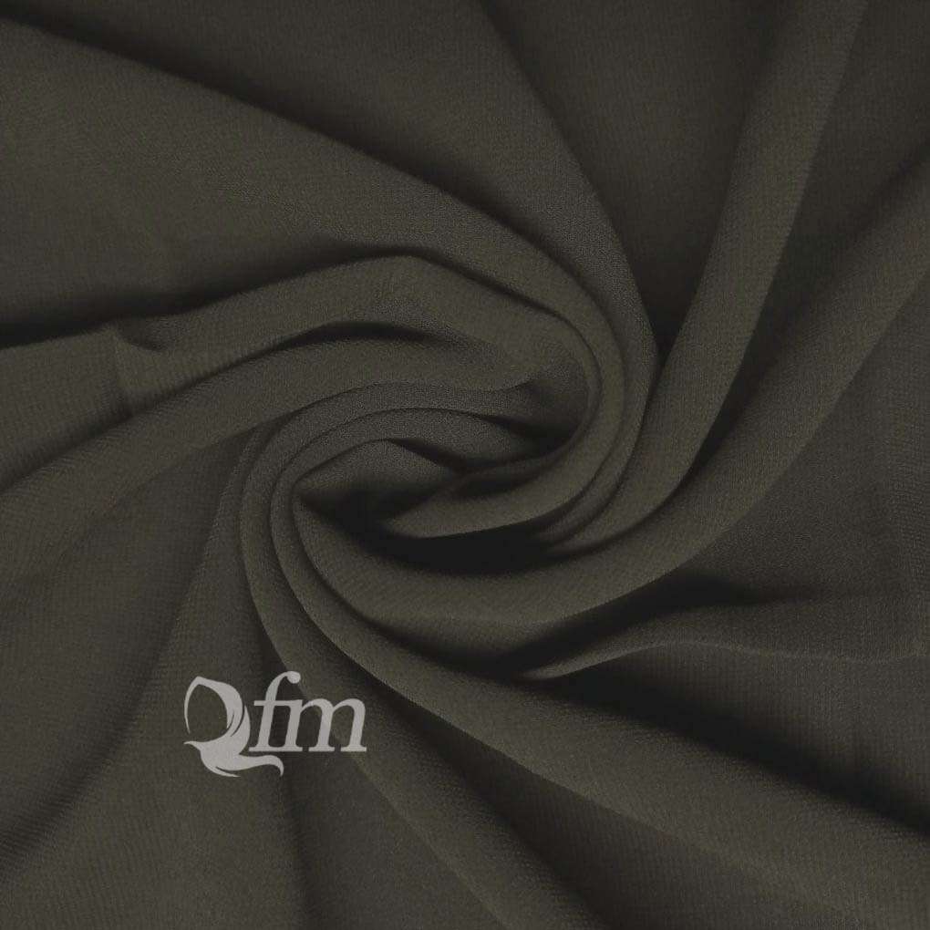 Chiffon Georgette - Dark Olive Attires For Muslimah