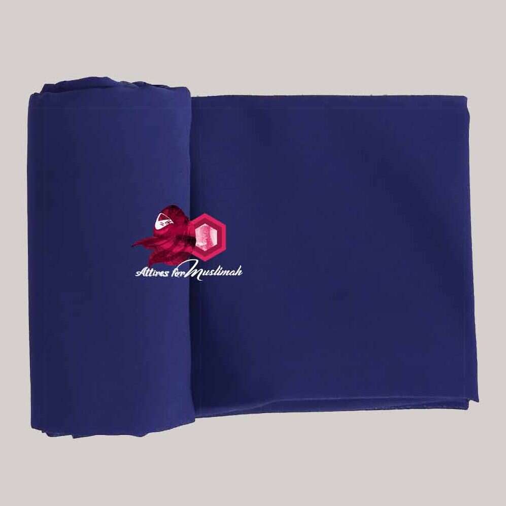 Chiffon Georgette - Ink Blue Attires For Muslimah
