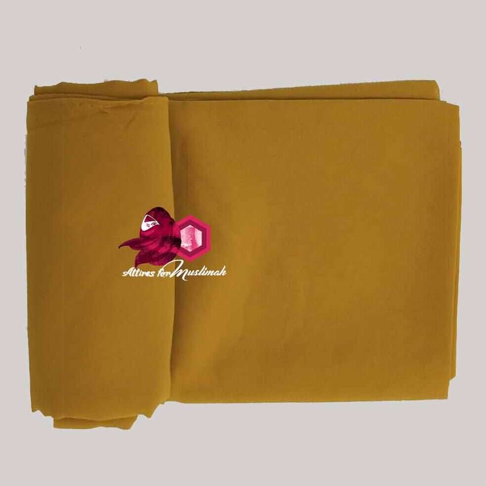Chiffon Georgette - Mustard Attires For Muslimah