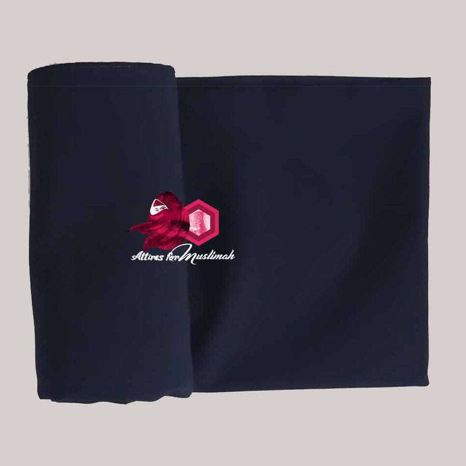 Chiffon Georgette - Navy Blue Attires For Muslimah