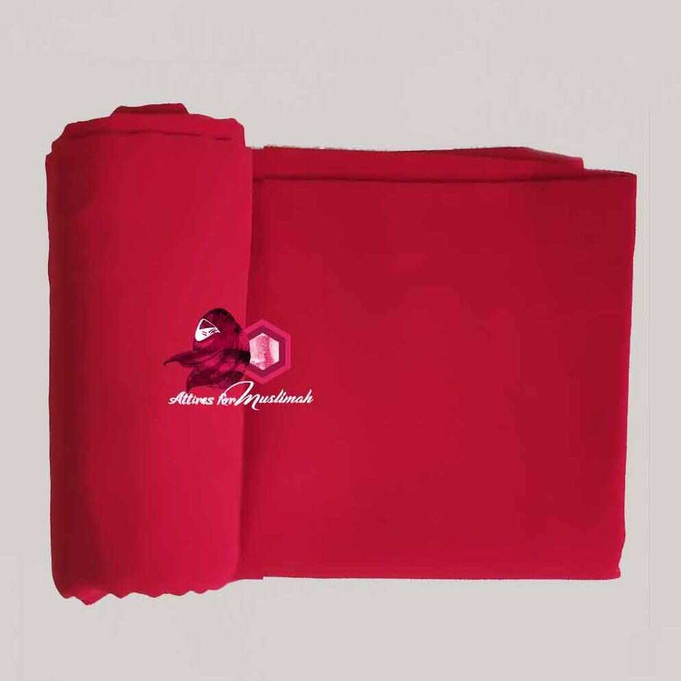Chiffon Georgette - Red Attires For Muslimah