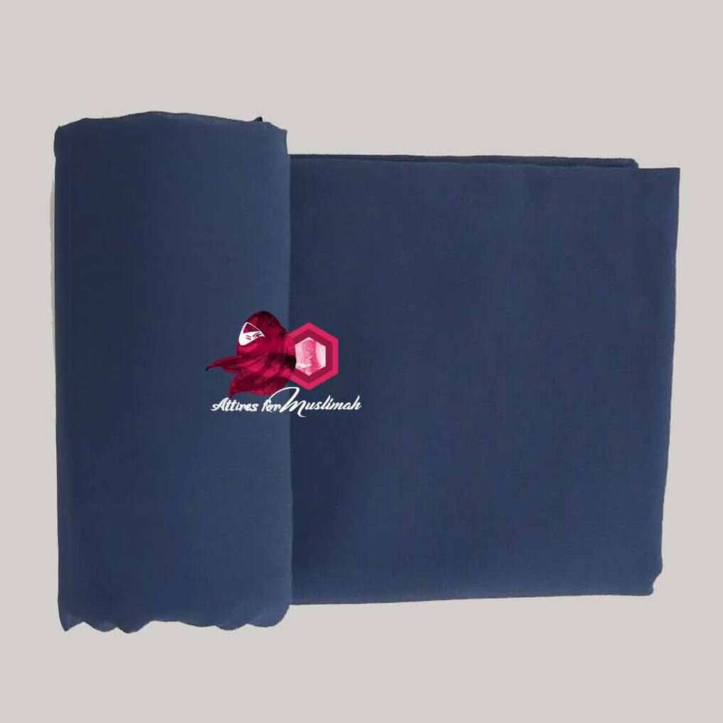 Chiffon Georgette - Teal Blue Attires For Muslimah
