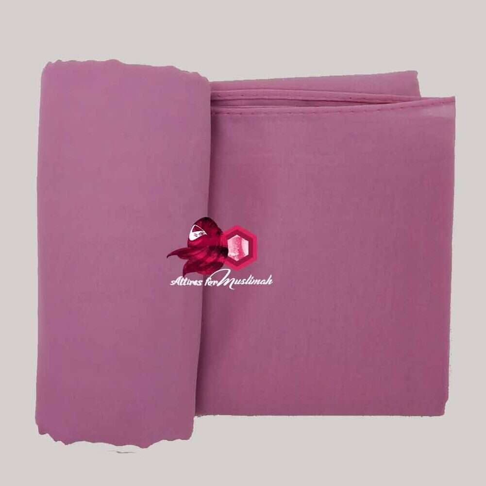 Chiffon Georgette - Watermelon Pink Attires For Muslimah