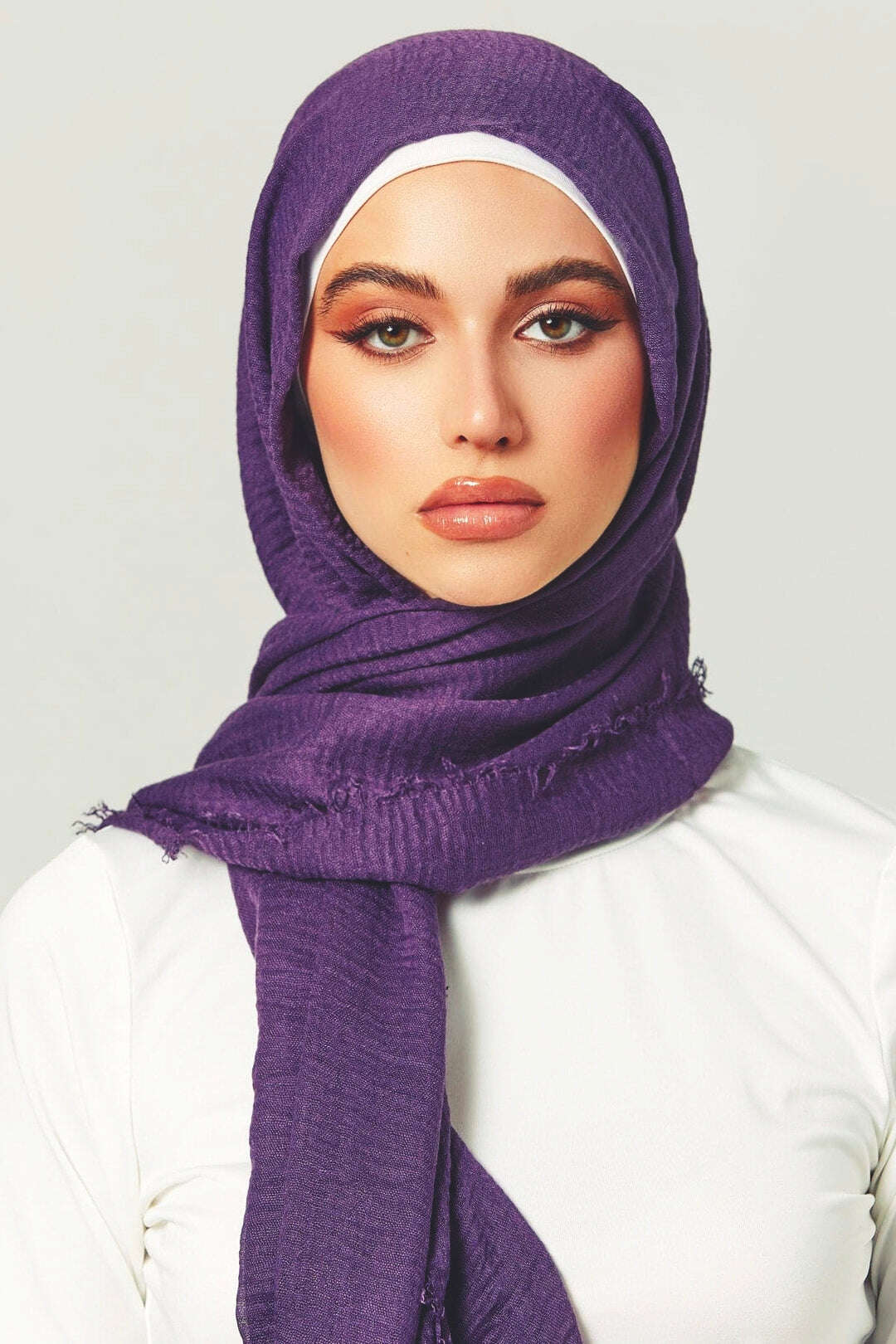 Crimps Viscose -Dark Purple Attires For Muslimah