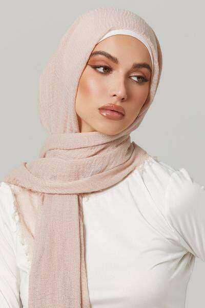 Crimps Viscose -Ivory Attires For Muslimah