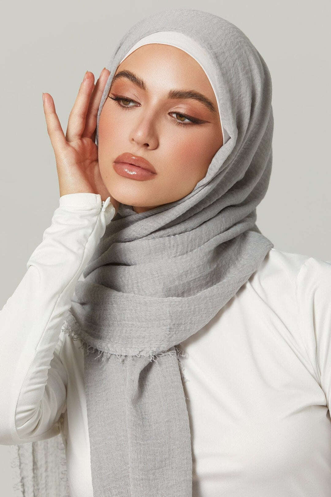 Crimps Viscose - Silver Attires For Muslimah