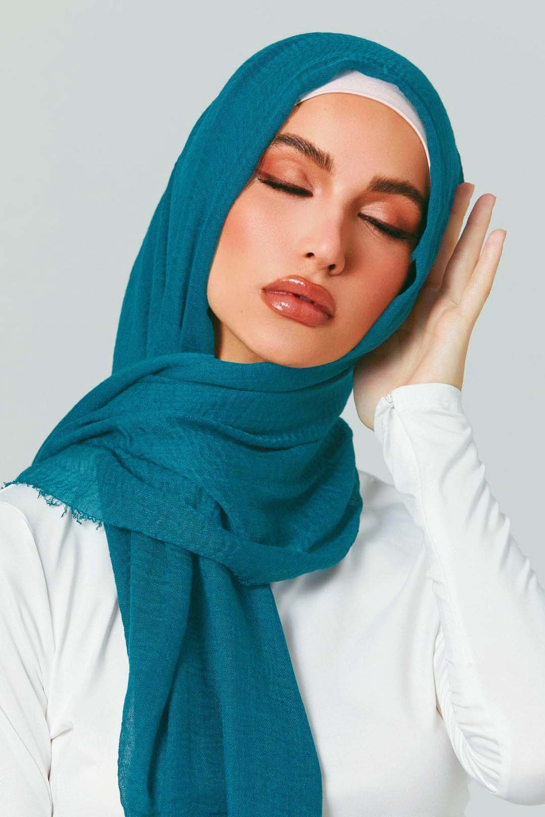 Crimps Viscose -Teal Green Attires For Muslimah