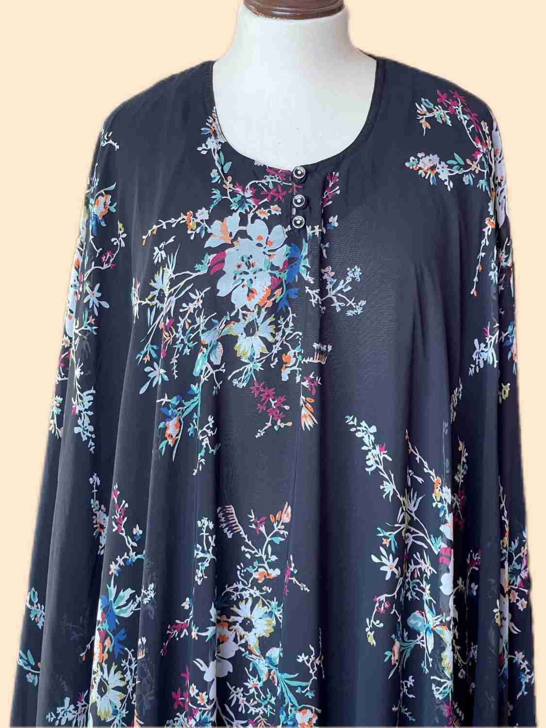 Flary Kaftan Abaya Attires For Muslimah