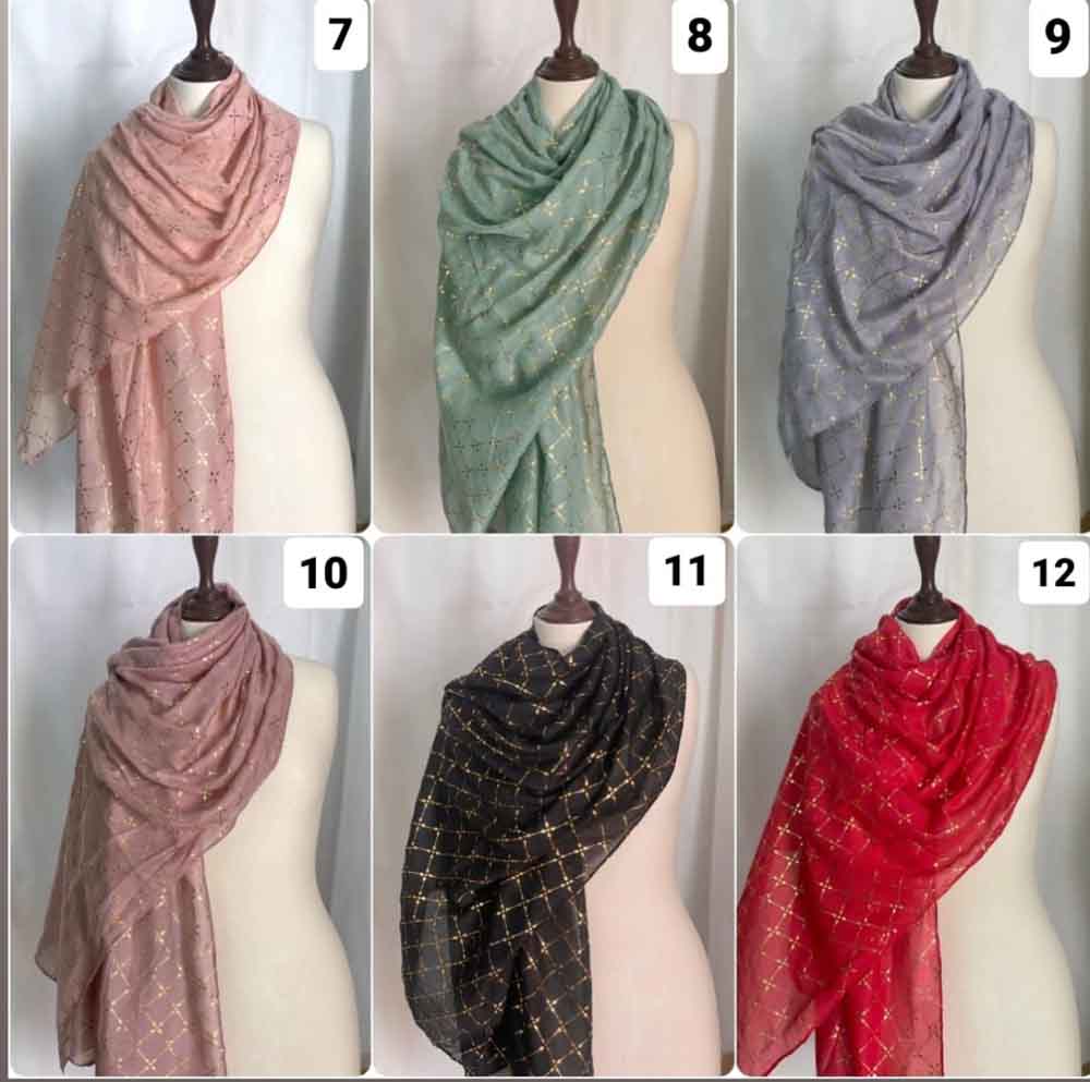 Foil lawn hijab Attires For Muslimah