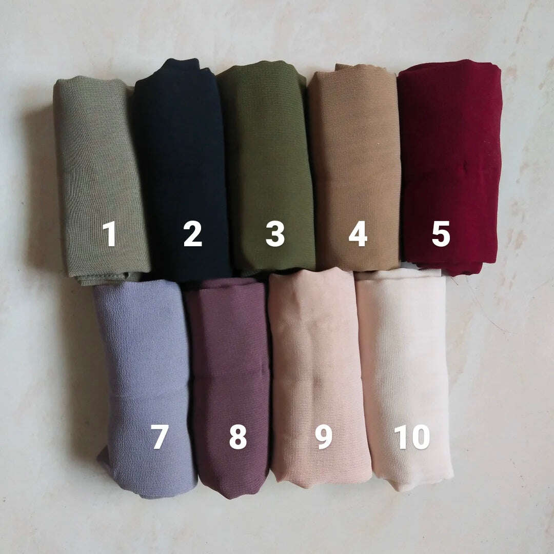 Half Niqab (Elastic Band) Attires For Muslimah