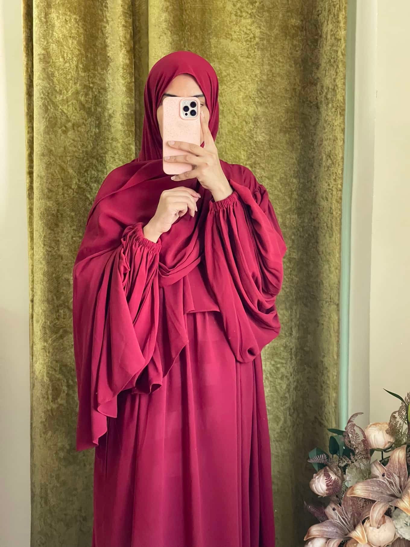 Pleated Kaftan Abaya