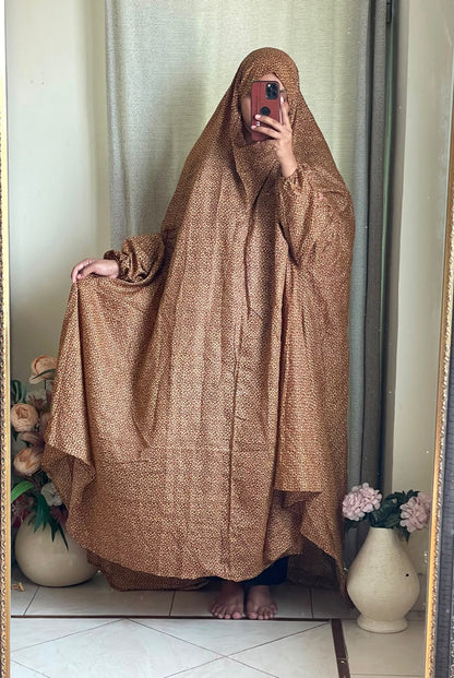 Full Coverage Namaz Chadar with Sleeves + Niqab (Mix Lawn)