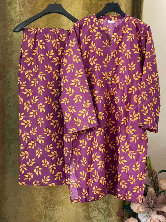 2 Piece Cotton Co Ord Attires For Muslimah