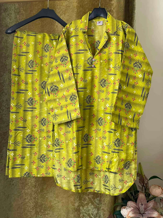 2 Piece Cotton Co Ord Attires For Muslimah