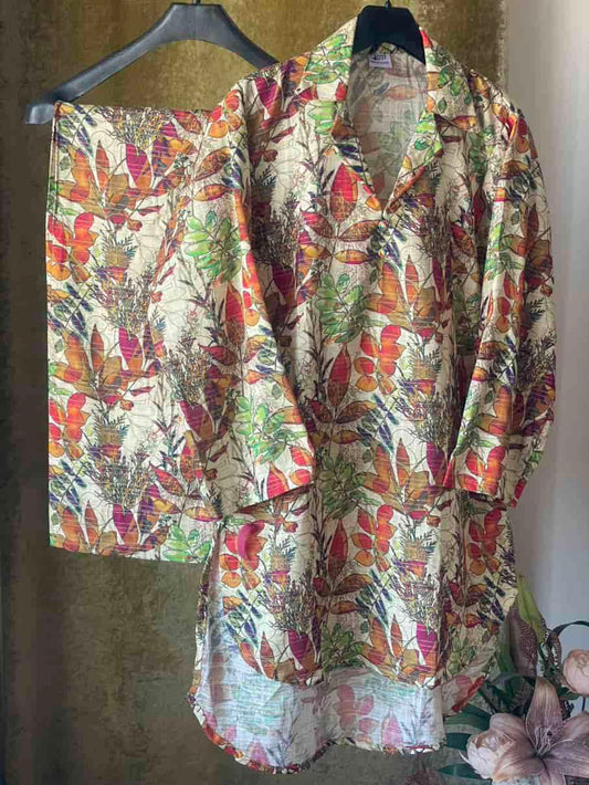 2 Piece Khaddar Co Ord Attires For Muslimah