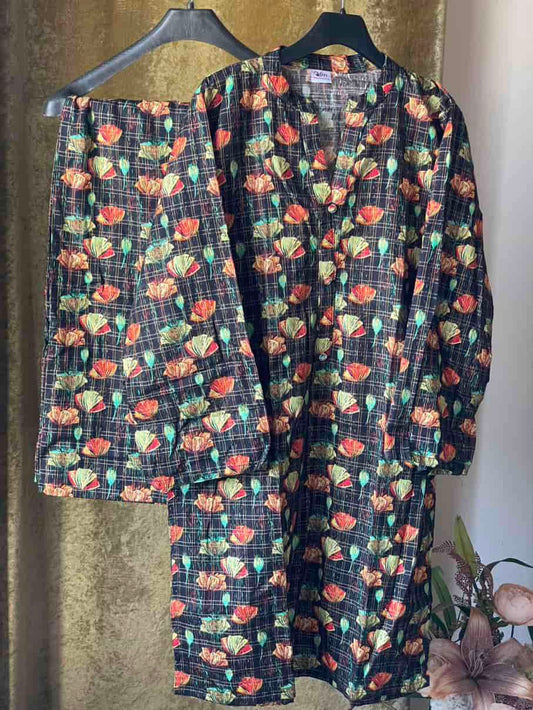2 Piece Khaddar Co Ord Attires For Muslimah