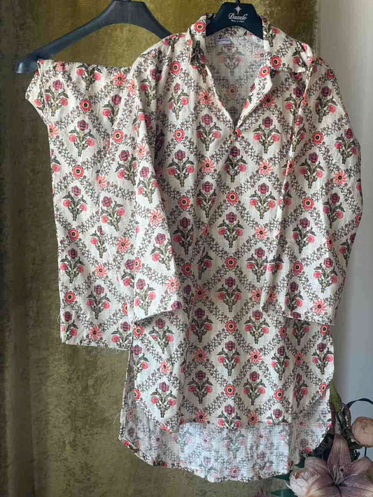 2 Piece Khaddar Co Ord Attires For Muslimah