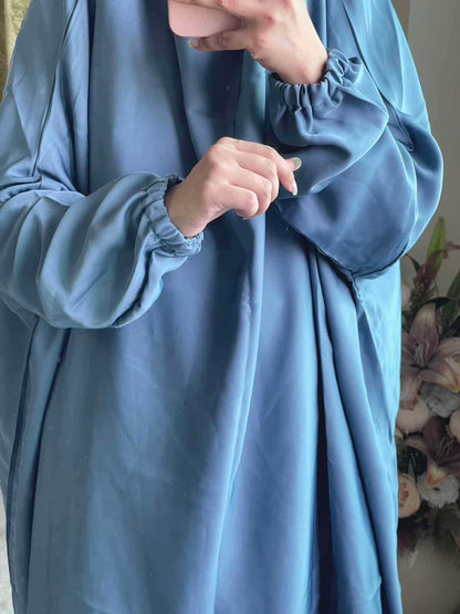 3 Piece Jilbab - Baby Blue Attires For Muslimah