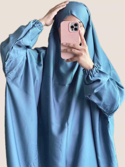 3 Piece Jilbab - Baby Blue Attires For Muslimah