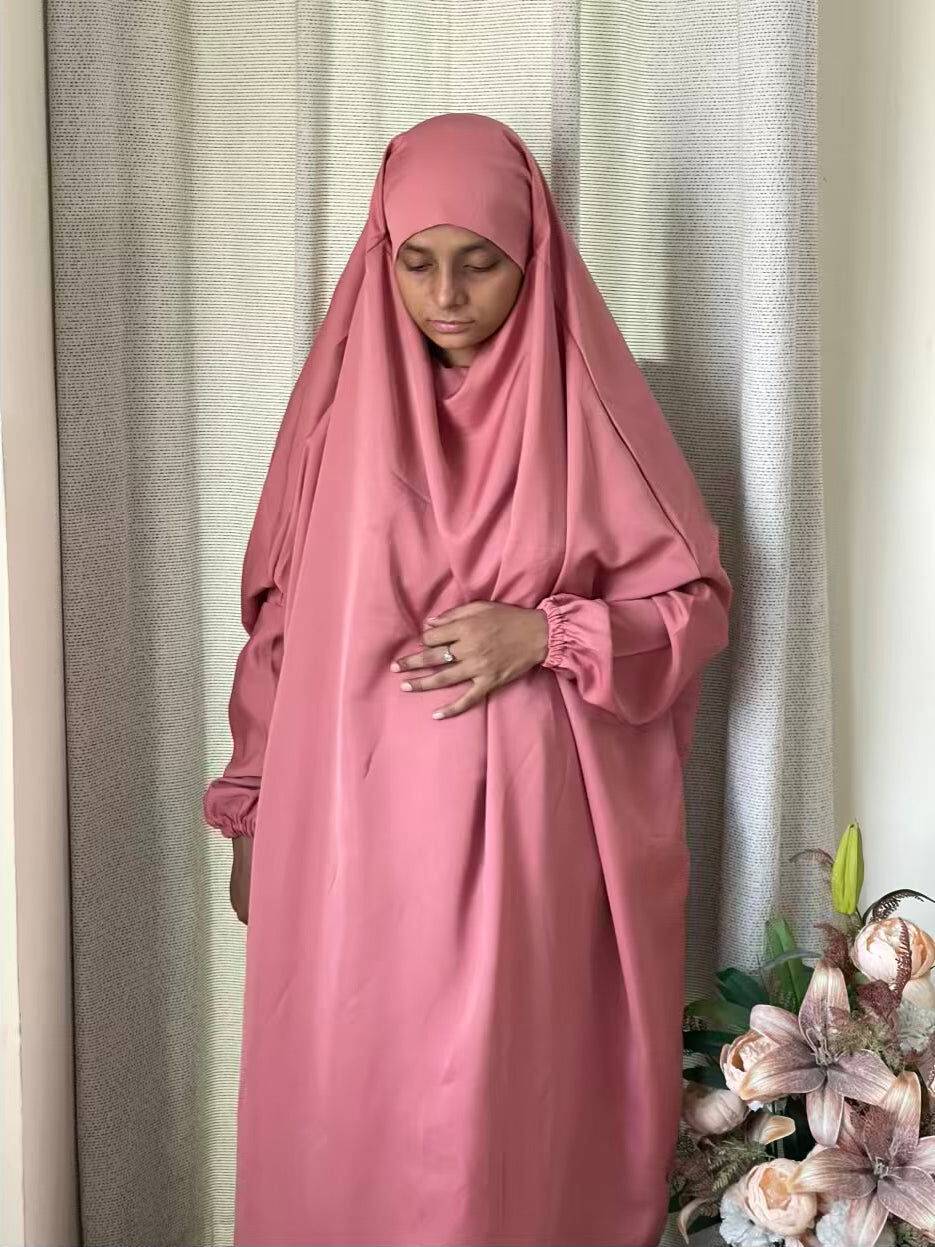 3 Piece Jilbab - Flamingo Pink Attires For Muslimah
