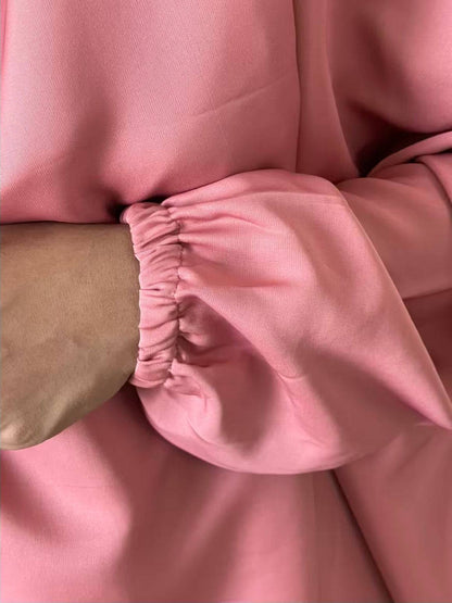 3 Piece Jilbab - Flamingo Pink Attires For Muslimah