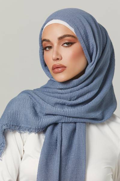 Crimps Viscose -Greyish Blue