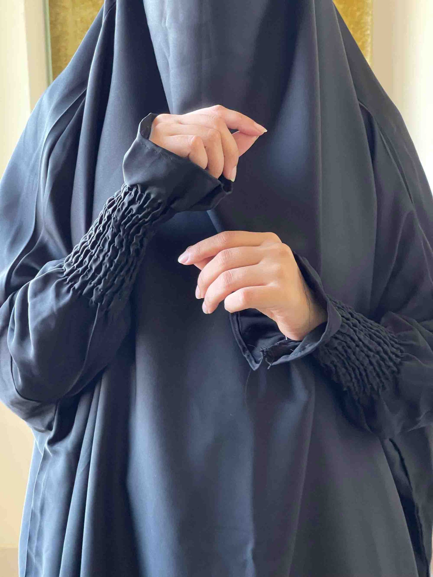 3 Piece Jilbab - Black