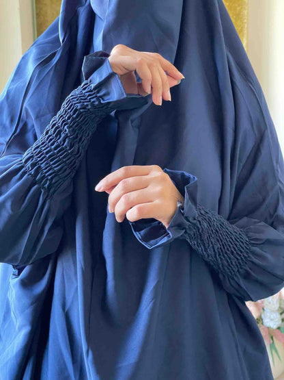 3 Piece Jilbab - Navy Blue