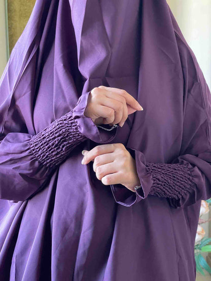 3 Piece Jilbab - Plum