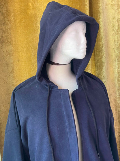 Hoodie Abaya (Navy Blue)