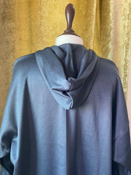 Hoodie Abaya (Zinc)