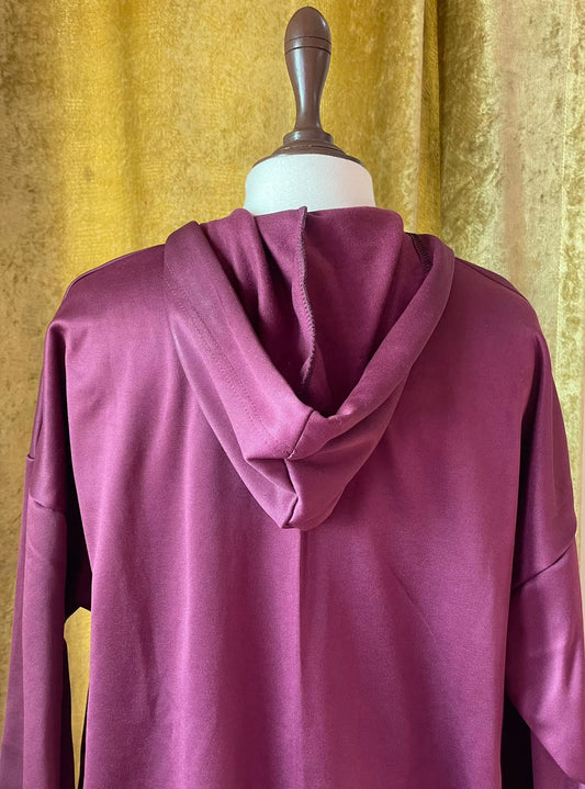 Hoodie Abaya (Maroon)