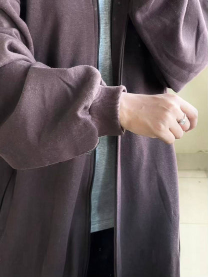 Hoodie Abaya (Dark Brown)