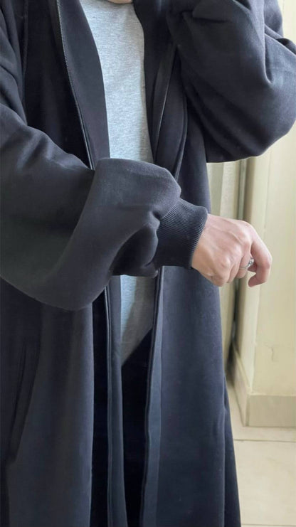 Hoodie Abaya (Black)