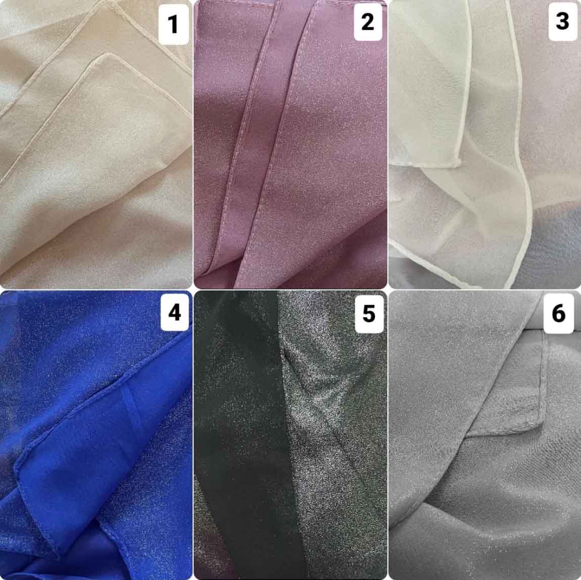 Shimmer chiffon hijab