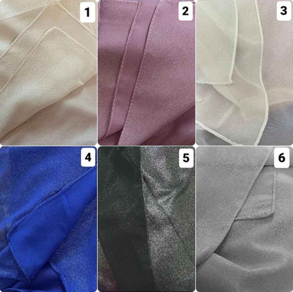 Shimmer chiffon hijab