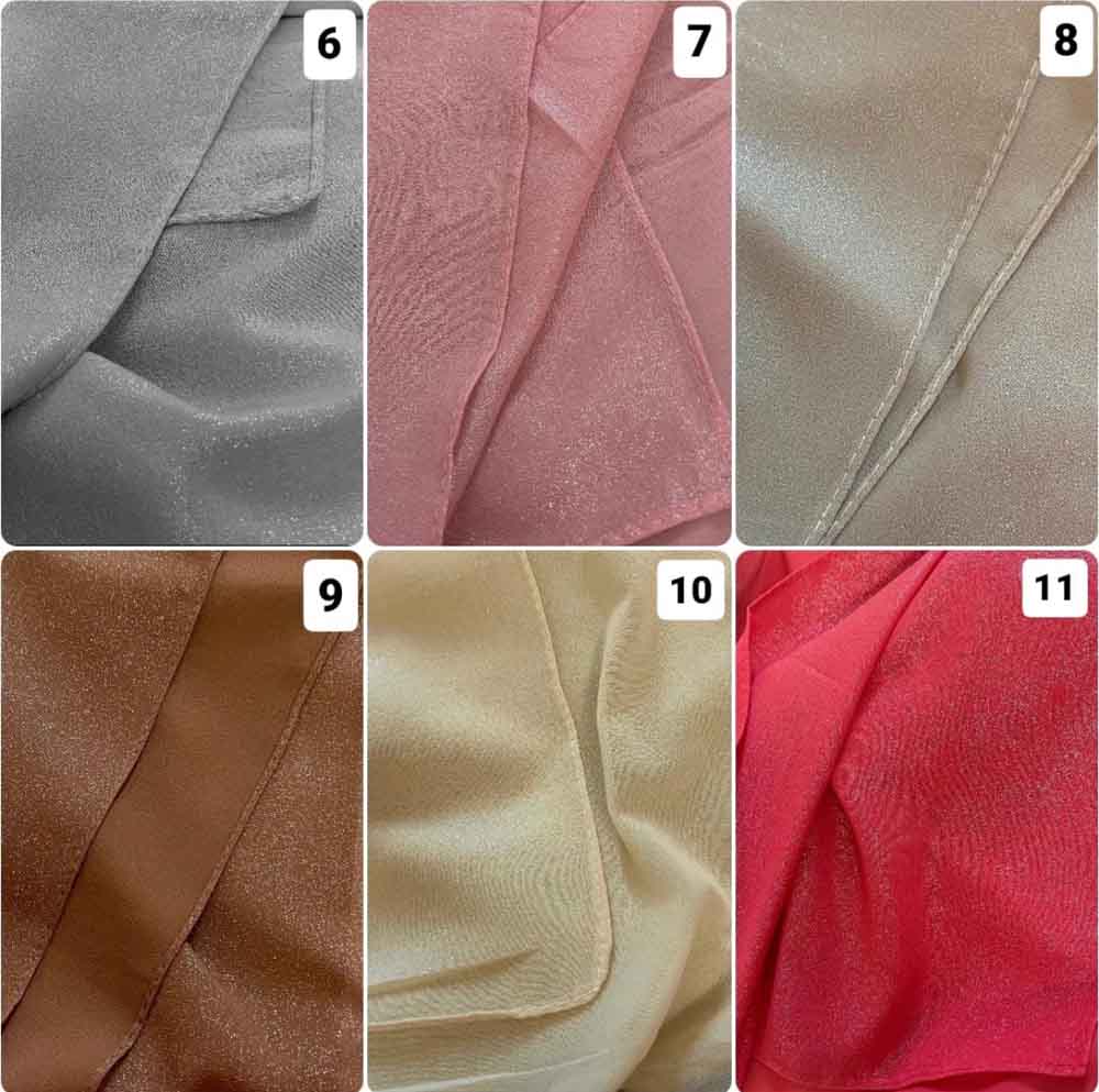 Shimmer chiffon hijab