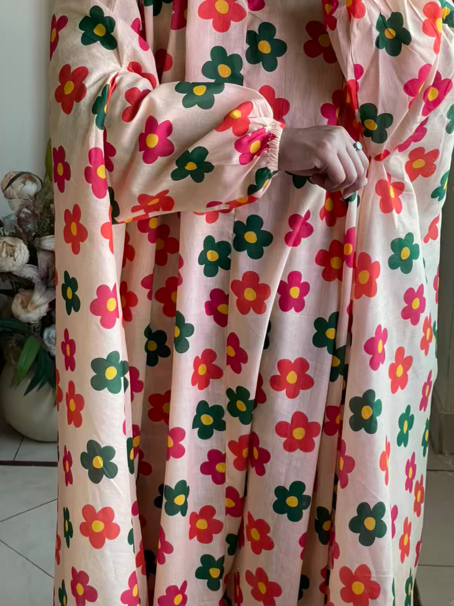 Full Coverage Namaz Chadar with Sleeves + Niqab (Pure Lawn)