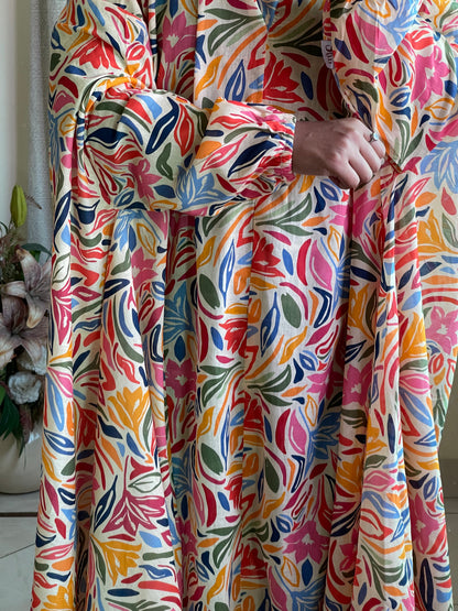 Full Coverage Namaz Chadar with Sleeves + Niqab (Pure Lawn)