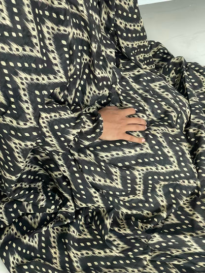 Full Coverage Namaz Chadar with Sleeves + Niqab (Pure Lawn)
