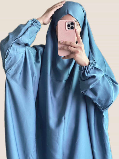 3 Piece Jilbab - Baby Blue